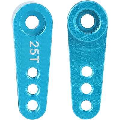 HEAT Rc-servo-halbarm Aus Aluminiumlegierung, 28,5 Mm, 25 Zähne, Für Hsp 1/10 Truck (blau) HEAT Rc-servo-halbarm Aus Aluminiumlegierung, 28,5 Mm, 25 Zähne, Für Hsp 1/10 Truck (blau)