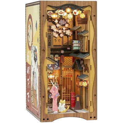 OEM Leseecke, Miniaturhaus-bausatz Zum Selberbauen, Bücherregaleinsatz Aus Holz, Ys06a OEM Leseecke, Miniaturhaus-bausatz Zum Selberbauen, Bücherregaleinsatz Aus Holz, Ys06a
