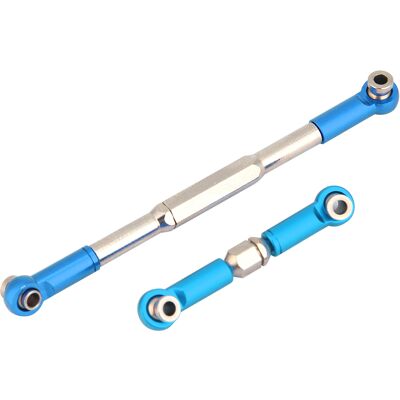 HEAT Cnc-gefräster Lenkgestänge-satz Aus Aluminiumlegierung Für Wpl 1608t Rc-truck (blau) HEAT Cnc-gefräster Lenkgestänge-satz Aus Aluminiumlegierung Für Wpl 1608t Rc-truck (blau)