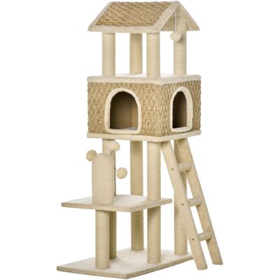 OEM Mit Katzenhöhle Inkl. Spielzeug Sisal Plüsch Khaki + Beige + Kaffee OEM Mit Katzenhöhle Inkl. Spielzeug Sisal Plüsch Khaki + Beige + Kaffee