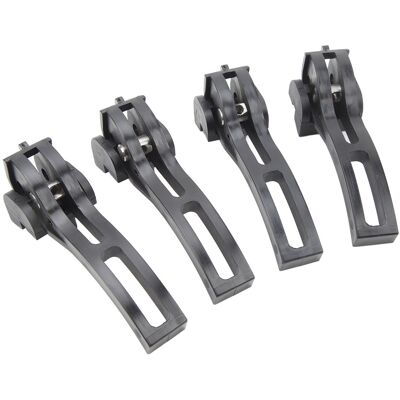 HEAT 4-teiliges Ersatzclip-set Für Starre Oder Weiche Falt-ladeflächenabdeckungen Für Ford Pickups (dreifach Faltbare Plane) HEAT 4-teiliges Ersatzclip-set Für Starre Oder Weiche Falt-ladeflächenabdeckungen Für Ford Pickups (dreifach Faltbare Plane)
