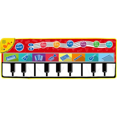 LEDE Musikalische Spielmatte Für Babys, Rutschfest, Multifunktional, Mit Keyboard, Weiches Lernspielzeug, Typ D LEDE Musikalische Spielmatte Für Babys, Rutschfest, Multifunktional, Mit Keyboard, Weiches Lernspielzeug, Typ D