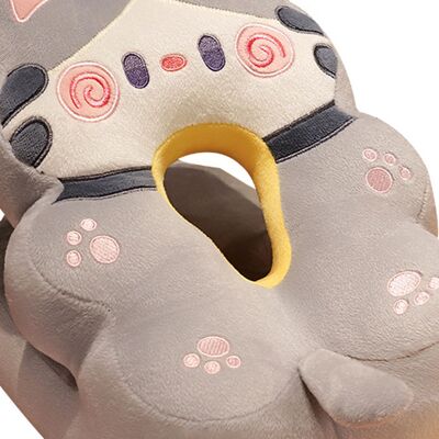 JUTE Sommer-schlafkissen, Schlafkissen Aus Eisseide Mit Cartoon-muster Für Kinder, Schul-schlafkissen, Graue Katze JUTE Sommer-schlafkissen, Schlafkissen Aus Eisseide Mit Cartoon-muster Für Kinder, Schul-schlafkissen, Graue Katze