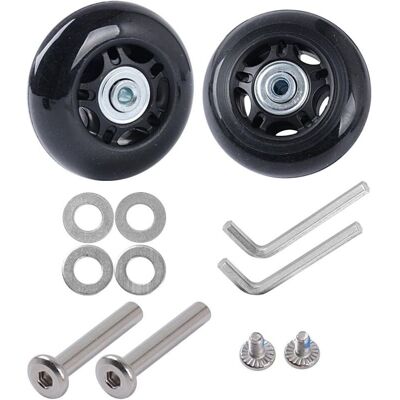XL DESTOCK Set Mit 2 Ersatzrädern Für Koffer, Reparatursatz, Gummiachsen, Leise Ersatzrollen Für Gepäck, Kofferzubehör (68 X 6 X 24 Mm, Achsenlänge: 35 Mm) XL DESTOCK Set Mit 2 Ersatzrädern Für Koffer, Reparatursatz, Gummiachsen, Leise Ersatzrollen Für Gepäck, Kofferzubehör (68 X 6 X 24 Mm, Achsenlänge: 35 Mm)