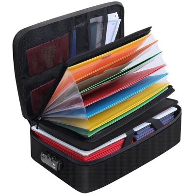 OEM Dokumentenorganizer Mit Wärmeisolierter Feuerfester Dokumententasche Mit Schloss Dokumentenaufbewahrungsbox Mit 7 Fächern Aktentaschen-organizer OEM Dokumentenorganizer Mit Wärmeisolierter Feuerfester Dokumententasche Mit Schloss Dokumentenaufbewahrungsbox Mit 7 Fächern Aktentaschen-organizer