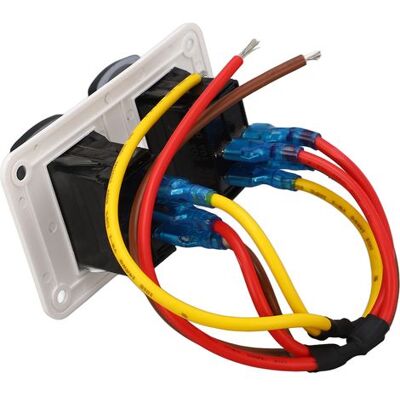 AUCO Dc12 24v Marine-toiletten-bedienfeldschalter, 3-wege-schnellreaktions-wippschalter Für Wohnmobil-toiletten, Für Boote Und Yachten AUCO Dc12 24v Marine-toiletten-bedienfeldschalter, 3-wege-schnellreaktions-wippschalter Für Wohnmobil-toiletten, Für Boote Und Yachten