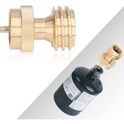 JUTE Adapter Aus Massivem Messing Für Propangas, Anschluss Zum Nachfüllen Von Gaskartuschen Im Außenbereich Für Umrüstadapter Für Gasherde JUTE Adapter Aus Massivem Messing Für Propangas, Anschluss Zum Nachfüllen Von Gaskartuschen Im Außenbereich Für Umrüstadapter Für Gasherde