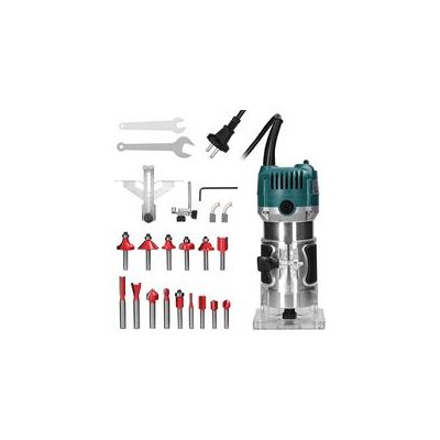 OEM Elektrische Oberfräse 800w – 30.000 U/min – 15 X 6,35 Mm Fräser – Transparente Basis Für Präzises Arbeiten – Für Hartholz Und Teak – 15-teilig OEM Elektrische Oberfräse 800w – 30.000 U/min – 15 X 6,35 Mm Fräser – Transparente Basis Für Präzises Arbeiten – Für Hartholz Und Teak – 15-teilig