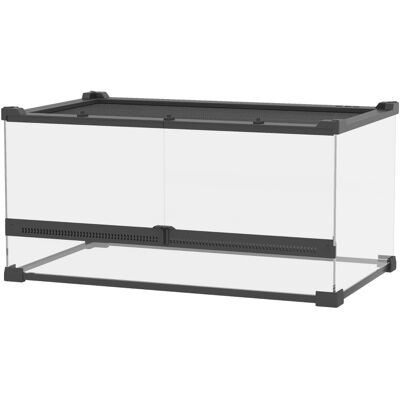 MODENUIT Glasterrarium Für Reptilien 50 X 30 X 25 Cm Mit Erhöhter, Wasserdichter Basis MODENUIT Glasterrarium Für Reptilien 50 X 30 X 25 Cm Mit Erhöhter, Wasserdichter Basis