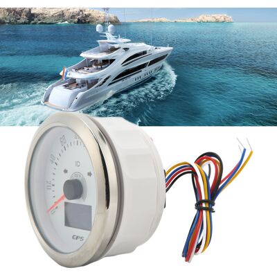 JUTE Universeller 160 Mph 3-in-1 Gps-drehzahlmesser Für Boote, Autos, Wohnmobile Und Motorräder, 85 Mm, 9-32 V, Mit 7-farbig Hintergrundbeleuchtetem Weißen Zifferblatt. JUTE Universeller 160 Mph 3-in-1 Gps-drehzahlmesser Für Boote, Autos, Wohnmobile Und Motorräder, 85 Mm, 9-32 V, Mit 7-farbig Hintergrundbeleuchtetem Weißen Zifferblatt.