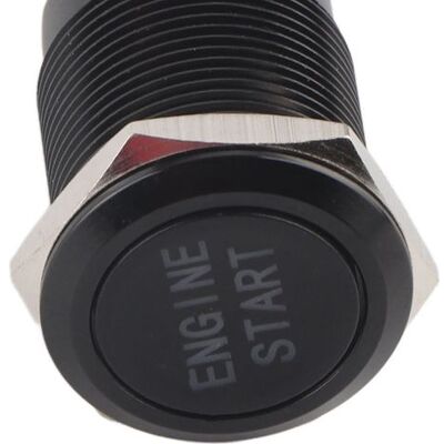 HEAT Wasserdichter 12-v-motorstartschalter, Druckknopfzündung, Schwarze Aluminiumlegierung, Automatischer Anlasser, Staubdichter Schütz HEAT Wasserdichter 12-v-motorstartschalter, Druckknopfzündung, Schwarze Aluminiumlegierung, Automatischer Anlasser, Staubdichter Schütz