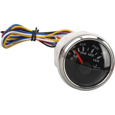 HEAT 52mm Dc 9-32v Öltemperaturanzeige, Hochpräzisions-elektrothermometer In Celsius/fahrenheit, Schwarzes Zifferblatt Mit Silberner Umrandung, Für Boote, Yachten, Wohnmobile Und Angler. HEAT 52mm Dc 9-32v Öltemperaturanzeige, Hochpräzisions-elektrothermometer In Celsius/fahrenheit, Schwarzes Zifferblatt Mit Silberner Umrandung, Für Boote, Yachten, Wohnmobile Und Angler.