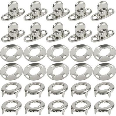 OEM 10 Marine-drehverschlusssets – Öse + Basis Für Markisenplanen OEM 10 Marine-drehverschlusssets – Öse + Basis Für Markisenplanen