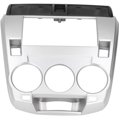 HEAT 2-din-autoradio-einbaurahmen, Silberfarben, Für Honda City (2008–2013), Stereo-montageplatte Mit Gps Und Dvd-player Sowie Halterung HEAT 2-din-autoradio-einbaurahmen, Silberfarben, Für Honda City (2008–2013), Stereo-montageplatte Mit Gps Und Dvd-player Sowie Halterung