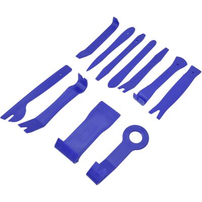 HEAT 11-teiliges Set Auto-verkleidungs-entfernungssets Aus Fiberglas Und Nylon, Autoradio-reparaturset, Audio-radio-ausbau- Und Einbauset, Blau HEAT 11-teiliges Set Auto-verkleidungs-entfernungssets Aus Fiberglas Und Nylon, Autoradio-reparaturset, Audio-radio-ausbau- Und Einbauset, Blau