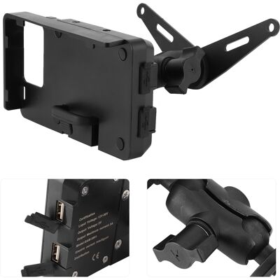 HEAT Motorrad-gps-handyhalterung, Lenkerhalterung Für Kawasaki Ninja 400 2018-2020, Ladegerät, Tasche, Montage HEAT Motorrad-gps-handyhalterung, Lenkerhalterung Für Kawasaki Ninja 400 2018-2020, Ladegerät, Tasche, Montage