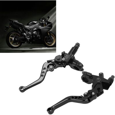 JUTE Motorradzubehör: Brems- Und Kupplungspumpenstange Für Honda, Yamaha, Kawasaki Und Suzuki (wird Als Paar Verkauft, Links Und Rechts), Schwarz. JUTE Motorradzubehör: Brems- Und Kupplungspumpenstange Für Honda, Yamaha, Kawasaki Und Suzuki (wird Als Paar Verkauft, Links Und Rechts), Schwarz.