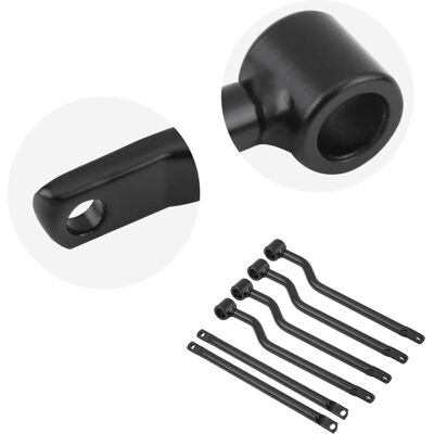 HEAT Seitenkofferträger Für Motorräder, Schwarz, Für Honda, Suzuki, Yamaha, Kawasaki, Robuste Montage HEAT Seitenkofferträger Für Motorräder, Schwarz, Für Honda, Suzuki, Yamaha, Kawasaki, Robuste Montage