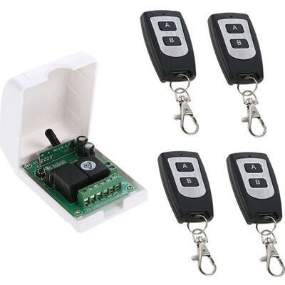 OEM Contrôleur De Moteur Dc 12v Dc, Commutateur De Télécommande Sans Fil Rf 433mhz Récepteur De Relais Avec 4 Émetteurs, Pour La Rotation Avant Et Arrière Des Moteurs, Porte De Porte, Volet Roulant OEM Contrôleur De Moteur Dc 12v Dc, Commutateur De Télécommande Sans Fil Rf 433mhz Récepteur De Relais Avec 4 Émetteurs, Pour La Rotation Avant Et Arrière Des Moteurs, Porte De Porte, Volet Roulant