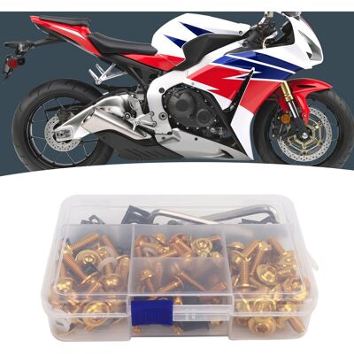JUTE Motorradverkleidungsschraubensatz, 177-teilig, M5 M6 Motorrad-windschutzscheibenschrauben, Farbige Befestigungselemente, Verkleidungsschraubenmutter-clip-satz Für Kawasaki, Suzuki, Honda, Ducati, Yama JUTE Motorradverkleidungsschraubensatz, 177-teilig, M5 M6 Motorrad-windschutzscheibenschrauben, Farbige Befestigungselemente, Verkleidungsschraubenmutter-clip-satz Für Kawasaki, Suzuki, Honda, Ducati, Yama