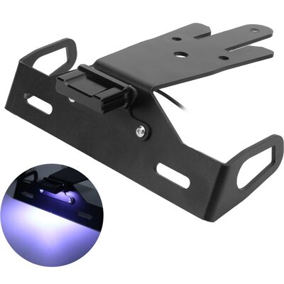 HEAT Kennzeichenhalter Für Motorräder Mit Led-beleuchtung, Kompatibel Mit Kawasaki Er-6n/f 2012-2015, Robuster Hinterer Kennzeichenhalter, Integrierte Beleuchtung, Einfache Montage, Motorradzubehör. HEAT Kennzeichenhalter Für Motorräder Mit Led-beleuchtung, Kompatibel Mit Kawasaki Er-6n/f 2012-2015, Robuster Hinterer Kennzeichenhalter, Integrierte Beleuchtung, Einfache Montage, Motorradzubehör.