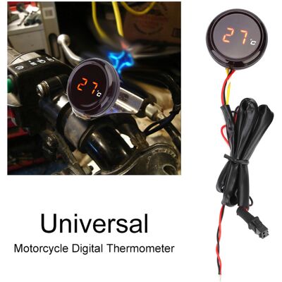 HEAT Digitales Thermometer, Wassertemperaturanzeige Für Motorräder Von Honda, Kawasaki, Yamaha Und Suzuki (rote Hintergrundbeleuchtung) HEAT Digitales Thermometer, Wassertemperaturanzeige Für Motorräder Von Honda, Kawasaki, Yamaha Und Suzuki (rote Hintergrundbeleuchtung)