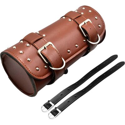 OEM Motorrad-werkzeugtasche, Satteltasche Aus Pu-leder Mit Verstellbaren Riemen, Ersatz-lenkertasche Für Honda, Kawasaki, Suzuki Und Yamaha (braun) OEM Motorrad-werkzeugtasche, Satteltasche Aus Pu-leder Mit Verstellbaren Riemen, Ersatz-lenkertasche Für Honda, Kawasaki, Suzuki Und Yamaha (braun)