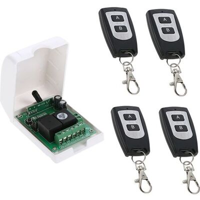 OEM Contrôleur De Moteur Dc 12v Dc, Commutateur De Télécommande Sans Fil Rf 433mhz Récepteur De Relais Avec 4 Émetteurs, Pour La Rotation Avant Et Arrière Des Moteurs, Porte De Porte, Volet Roulant OEM Contrôleur De Moteur Dc 12v Dc, Commutateur De Télécommande Sans Fil Rf 433mhz Récepteur De Relais Avec 4 Émetteurs, Pour La Rotation Avant Et Arrière Des Moteurs, Porte De Porte, Volet Roulant