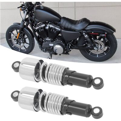 JUTE Motorrad-hinterradstoßdämpfer 260 Mm 10,5", Links Und Rechts, Als Paar Verkauft, Passend Für Yamaha, Suzuki, Kawasaki Usw. (elektrisch Schwarz), Übergroß. JUTE Motorrad-hinterradstoßdämpfer 260 Mm 10,5", Links Und Rechts, Als Paar Verkauft, Passend Für Yamaha, Suzuki, Kawasaki Usw. (elektrisch Schwarz), Übergroß.