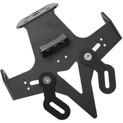 HEAT Motorrad-kennzeichenhalter Mit Led-beleuchtung, Montagesatz Für Kawasaki Ninja Zx-25r 2020-2021, Universeller Hinterer Kennzeichenhalter, Robuste Metallbefestigung. HEAT Motorrad-kennzeichenhalter Mit Led-beleuchtung, Montagesatz Für Kawasaki Ninja Zx-25r 2020-2021, Universeller Hinterer Kennzeichenhalter, Robuste Metallbefestigung.