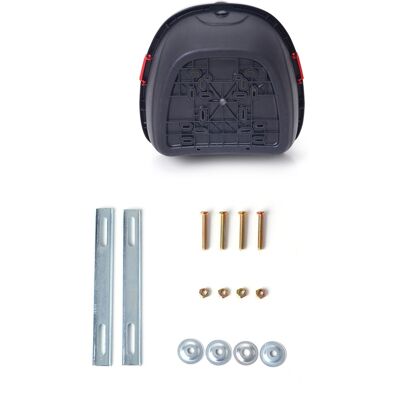 HEAT Topcase Für Motorräder, Xl-fassungsvermögen, Silbergrau, Universelle Helmaufbewahrung, Große Größe Für Elektroroller HEAT Topcase Für Motorräder, Xl-fassungsvermögen, Silbergrau, Universelle Helmaufbewahrung, Große Größe Für Elektroroller