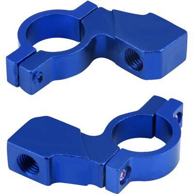 HEAT 10-mm-motorrad-rückspiegelhalterung, Lenkeradapter, Spiegelhalterung, Blaue Klemme, Robuste Montage. HEAT 10-mm-motorrad-rückspiegelhalterung, Lenkeradapter, Spiegelhalterung, Blaue Klemme, Robuste Montage.