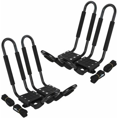 HEAT 2-teilige Kajak-transporthalterung, Dachträger Für Kanu, Surfbrett, Ski, Befestigung Für Pkw Und Suv, Robuster Querträger, Universeller Kajakträger. HEAT 2-teilige Kajak-transporthalterung, Dachträger Für Kanu, Surfbrett, Ski, Befestigung Für Pkw Und Suv, Robuster Querträger, Universeller Kajakträger.
