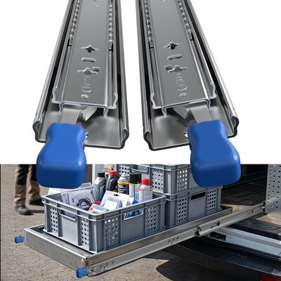 Wolketon Schubladenauszüge Mit Vollauszug Und Sicherheitsverriegelung, 53 Mm Breit, Tragkraft Bis 114kg, 2 Stück, 550mm Wolketon Schubladenauszüge Mit Vollauszug Und Sicherheitsverriegelung, 53 Mm Breit, Tragkraft Bis 114kg, 2 Stück, 550mm
