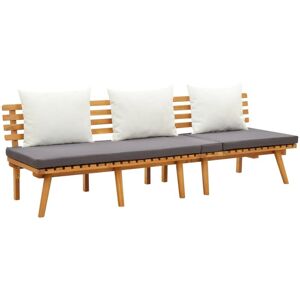 BONNEVIE Garten-2-in-1-Tagesbett zum Ausruhen,Bequemes Gästebett, Sofabett 200x65 cm Akazie Massivholz -BVE64889