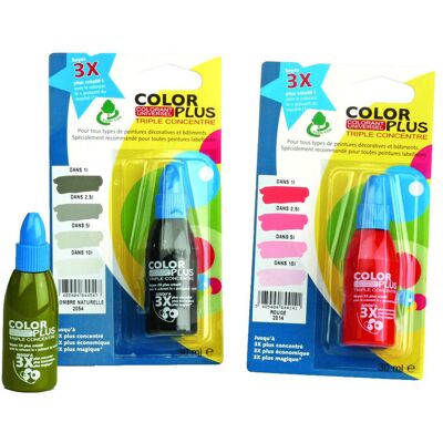 RICHARD COLORANTS Color Plus 3x 30cc Blist Rouge - Color Plus RICHARD COLORANTS Color Plus 3x 30cc Blist Rouge - Color Plus