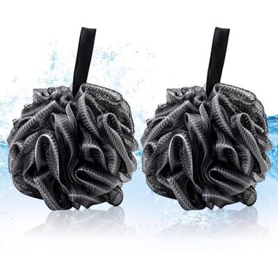 OEM 2 Stück Duschschwämme, Superweiche Nylon-badeschwämme, Duschschwämme, Peeling-schwamm Für Die Dusche, Badezimmer-essentials (schwarz) OEM 2 Stück Duschschwämme, Superweiche Nylon-badeschwämme, Duschschwämme, Peeling-schwamm Für Die Dusche, Badezimmer-essentials (schwarz)