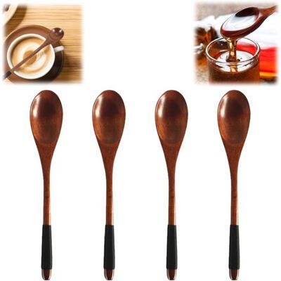 OEM 4 Teiliges Set Naturholzlöffel Japanisches Essgeschirr Mit Langem Griff Essservice Wiederverwendbarer Holzlöffel Koreanischer Reislöffel Aus Holz OEM 4 Teiliges Set Naturholzlöffel Japanisches Essgeschirr Mit Langem Griff Essservice Wiederverwendbarer Holzlöffel Koreanischer Reislöffel Aus Holz
