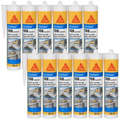 Sika Dichtstoff 108 - Weiß - 12x300ml - Dichtstoff Sika Dichtstoff 108 - Weiß - 12x300ml - Dichtstoff