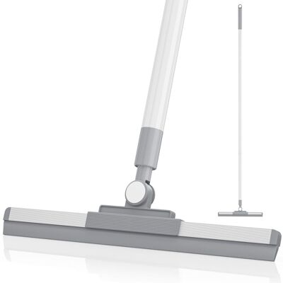 OEM Gummiabzieher Mit 180° Drehbarem Kopf Und 132 Cm Langem Griff Zur Reinigung Von Böden, Fenstern, Fliesen Und Beton OEM Gummiabzieher Mit 180° Drehbarem Kopf Und 132 Cm Langem Griff Zur Reinigung Von Böden, Fenstern, Fliesen Und Beton