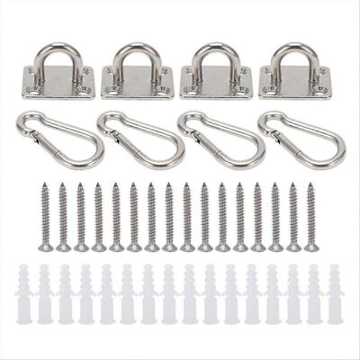 OEM Gancio Quadrato In Acciaio Inox Resistente Per Soffitto E Parete, Ideale Per Altalene Yoga E Amache. OEM Gancio Quadrato In Acciaio Inox Resistente Per Soffitto E Parete, Ideale Per Altalene Yoga E Amache.