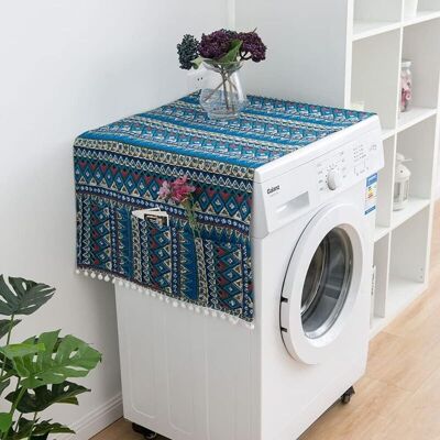 OEM Schutzhülle, 130 X 55 Cm Kühlschrankabdeckung Mit Aufbewahrungstaschen, Staubschutzhülle Für Waschmaschine Und Eintürigen Kühlschrank (blaues Dreieck) OEM Schutzhülle, 130 X 55 Cm Kühlschrankabdeckung Mit Aufbewahrungstaschen, Staubschutzhülle Für Waschmaschine Und Eintürigen Kühlschrank (blaues Dreieck)