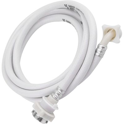 HEAT Wasserzulaufschlauch Für Waschmaschinen, 3 Meter Langer Weißer Flexibler Schlauch, Universalanschluss, 3 M Länge, Ideal Für Waschmaschinen. HEAT Wasserzulaufschlauch Für Waschmaschinen, 3 Meter Langer Weißer Flexibler Schlauch, Universalanschluss, 3 M Länge, Ideal Für Waschmaschinen.