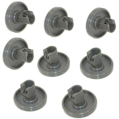 OEM Komplettes Set Mit 8 Rollen Für Den Unteren Geschirrspülerkorb – Kompatibel Mit Privileg, Faure, Aeg, Electrolux OEM Komplettes Set Mit 8 Rollen Für Den Unteren Geschirrspülerkorb – Kompatibel Mit Privileg, Faure, Aeg, Electrolux