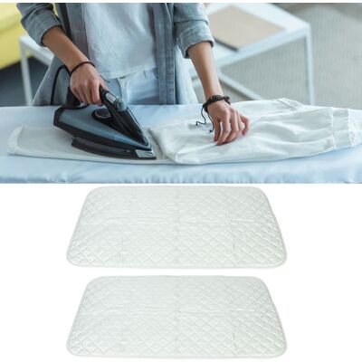 JUTE Set Aus 2 Hitzebeständigen Bügelbezügen, Faltbare Und Tragbare Bügelmatte Für Reisen, Bügelbrett, Wäschetrockner, Alternativer Bezug Für Bürowäsche JUTE Set Aus 2 Hitzebeständigen Bügelbezügen, Faltbare Und Tragbare Bügelmatte Für Reisen, Bügelbrett, Wäschetrockner, Alternativer Bezug Für Bürowäsche