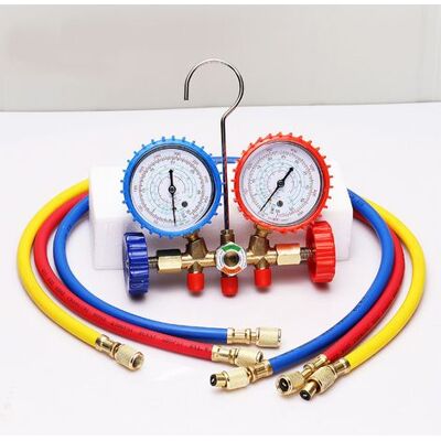 HEAT Klimaanlagen-fluorid-werkzeugset, Klimaanlagen-manometer-set, Kfz-service-kit HEAT Klimaanlagen-fluorid-werkzeugset, Klimaanlagen-manometer-set, Kfz-service-kit