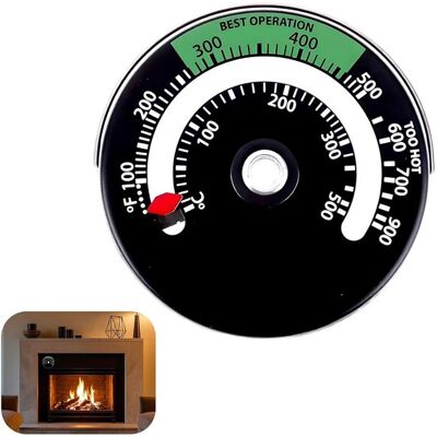 OEM Thermometer Für Holzöfen Und Kamine Magnetisch Aluminiumlegierung Temperaturmessbereich 100 C Bis 500 C Langlebig Und Gut Ablesbar OEM Thermometer Für Holzöfen Und Kamine Magnetisch Aluminiumlegierung Temperaturmessbereich 100 C Bis 500 C Langlebig Und Gut Ablesbar