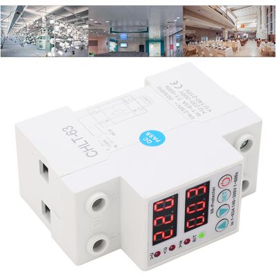 JUTE Einstellbarer Dual-display-überspannungs-/unterspannungsschutz Mit Automatischer Rückstellung Für 230 Vac, Montage Auf 1-63 A-schiene, Überspannungs-/überlastschutz Per Schalter. JUTE Einstellbarer Dual-display-überspannungs-/unterspannungsschutz Mit Automatischer Rückstellung Für 230 Vac, Montage Auf 1-63 A-schiene, Überspannungs-/überlastschutz Per Schalter.