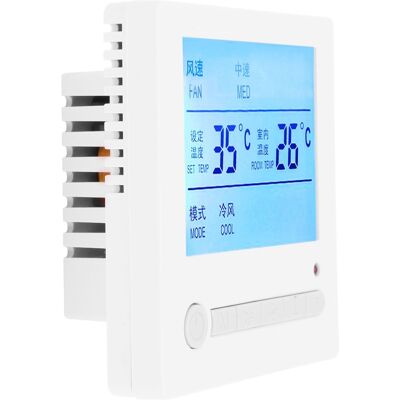 HEAT Ac220v Lcd-smart-thermostat, Gebläsekonvektor-temperaturregler, Klimaanlagen-bedienfeld, Wandschalter HEAT Ac220v Lcd-smart-thermostat, Gebläsekonvektor-temperaturregler, Klimaanlagen-bedienfeld, Wandschalter