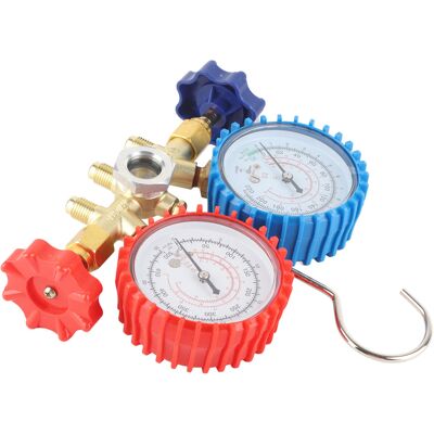 HEAT Manometer-set Für Klimaanlagen R134a, Kältemittel-set Für Heizung, Lüftung Und Klimaanlage, Korrosionsbeständiges Messing, R12, R22, R502 HEAT Manometer-set Für Klimaanlagen R134a, Kältemittel-set Für Heizung, Lüftung Und Klimaanlage, Korrosionsbeständiges Messing, R12, R22, R502